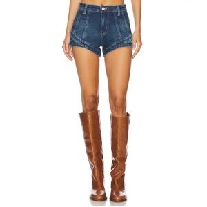 Free People × We The Free Cry Mona High Rise Shorts In Bombay Blue size 26